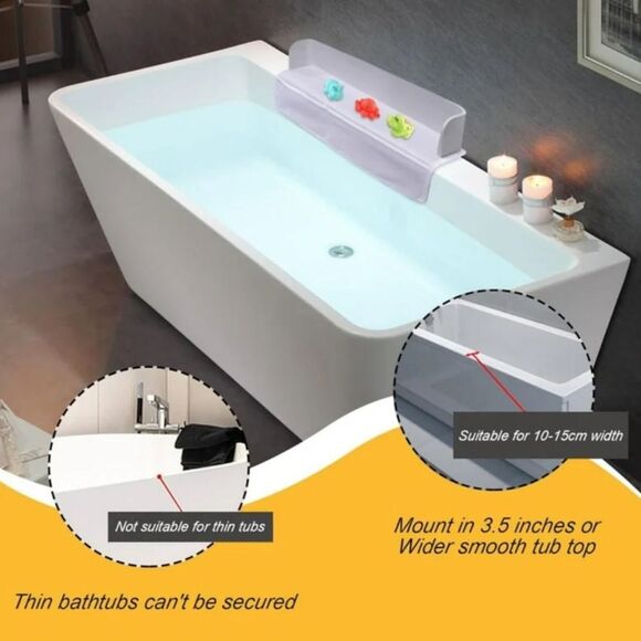 1X Waterproof Splash Plate Bathtub Guard Blue NEW - Picture 2 of 7